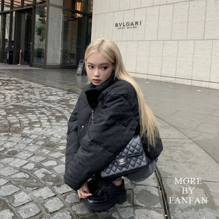 Thick Vintage baggy Down Jacket Alodia Store