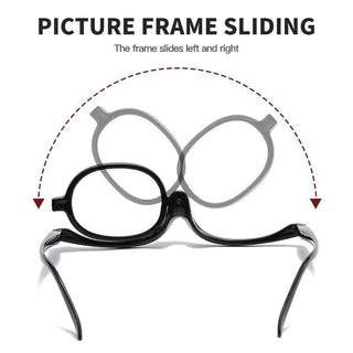 Women Magnifying Glasses Makeup Reading Glass Folding Eye Make Up Reading Glass PC Frame +1.0~+4.0 Resin Lens gafas de sol Alodia Store