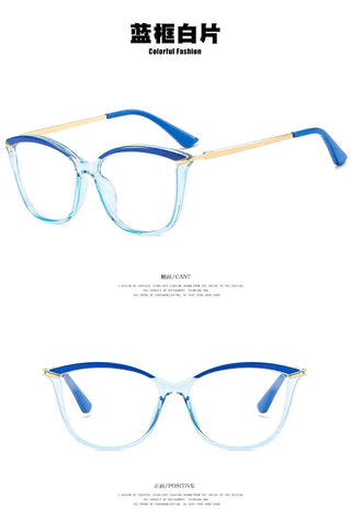 Anti Blue Light Blocking Cat Eye Oculos Mujer Glass Women Fashion Luxury Designer Optical TR90 Eyeglasses Frame Classic Eyewear Alodia Store