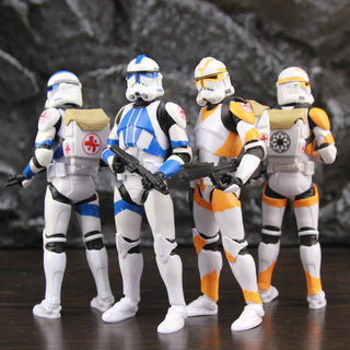 Star Wars 104th 212th 442nd 332nd 501st 6" Action Figure ARC ARF Trooper Shock Asohka Commander Phase 2 Episode II Clone Toys Alodia Store