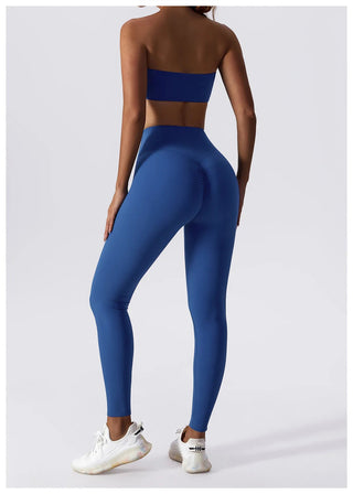 Yoga Set 2 Piece High Waist Leggings Sports Bra Women's Tracksuit Gym Workout Push Up Running Clothes Sportswear Fitness Suit Alodia Store