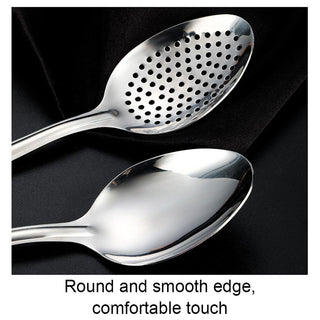 Stainless Steel Strainer Spoon Kitchen Colander Spoon Spoon Filter Strainer Food ScoopPerforated Skimmer Colander M0E8 Alodia Store