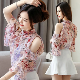 2023 Womens Sleeve Butterfly Sleeve Chiffon alodia store