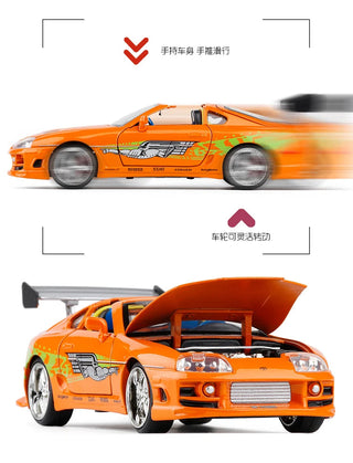 Fast and Furious Brian’s 1995 Toyota Supra High Simulation Diecast Metal Alloy Model Car kids Toy Gift Collection Alodia Store