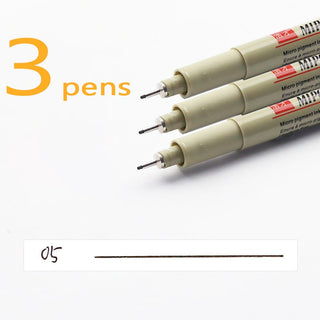 Manga Markers Needle Pen Art Hand-painted Sketch Pens Stationery Set alodia store