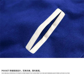 American Harajuku Blue Student Baseball Men's Coat Alodia Store