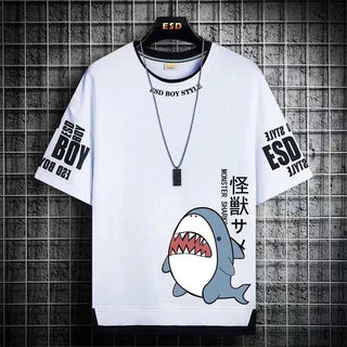 2022 New Men's T Shirts Japan Fashion Short Sleeve T Shirts Men Casual Summer Men Clothing Harajuku Print Graphic T Shirts Men Alodia Store