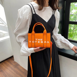 Women Tote Bag Contrast Letters Fashion Ladies Alodia Store