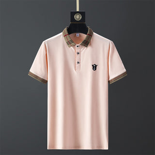 100% Cotton Breathable Brand Polo Shirts Men's Clothing Summer Tops Short Sleeve Casual Cotton Luxury Quality Fashion Clothes alodia store