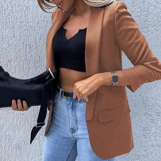 Cardigan Blazer Outerwear Alodia Store
