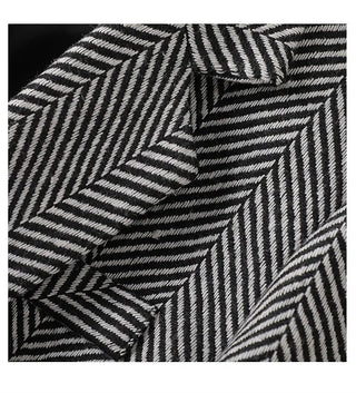 Women Coffee Stripe Formal Blazer business New Alodia Store
