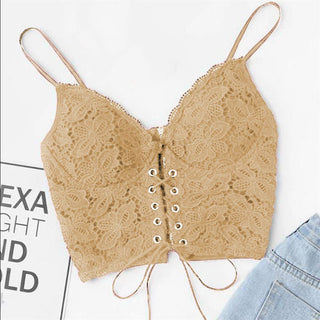 Strap Vest Zip Back Camisole Push Up Bralet Alodia Store