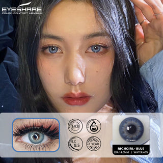 EYESHARE Eye Contacts 1pair YUCCA Series Gray Color Lenses Colored Contact Lens Beauty Eyes Cosmetic Eyecontact Contactlen Alodia Store
