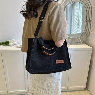 Women's Corduroy Tote Bag Large Capcity Handbags for Women Alodia Store