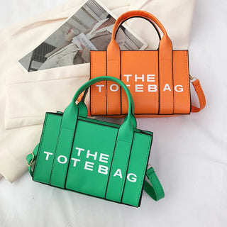 Women Tote Bag Contrast Letters Fashion Ladies Alodia Store