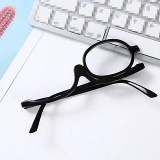 Women Magnifying Glasses Makeup Reading Glass Folding Eye Make Up Reading Glass PC Frame +1.0~+4.0 Resin Lens Alodia Store