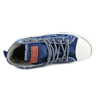 Denim Fashion Sneakers Women's Sneakers Thick Sole Ladies Brand Shoes Plus Size 42 ZHK040 alodia store
