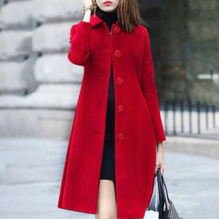 S-4XL Autumn Women Coat Mid-Length Alodia Store