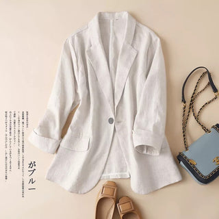 Sleeve Casual Blazers Jacket Alodia Store