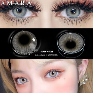 AMARA 1 Pair Color Contact Lenses for Eyes Natural Brown Lenses Beauty Fashion Monet lense Blue Lenses Green Eye Contact Alodia Store