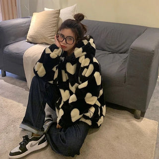 faux rabbit fur jacket Alodia Store
