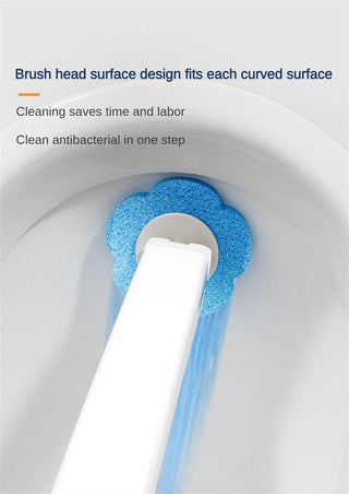 Disposable Toilet Brush Cleaner With Long Handle Bathroom - Alodia Store