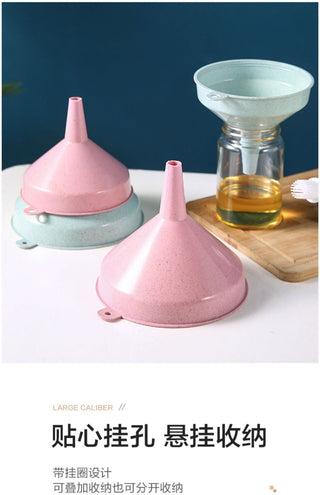 1pc Plastic Funnel Kitchen Oil and Wine Liquid Dispenser Funnel Large Caliber Can Be Hung Funnel Kitchen Tools Funnel Alodia Store