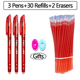 30 Pcs/set 0.35mm Kawaii Erasable Pens for Writing Notebooks Girls Cute alodia store