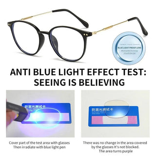 Metal Progressive Multifocal Reading Glasses Anti-Blue Light Computer Glasses Ultra Light Eye Protection Eyewear For Men Women Alodia Store