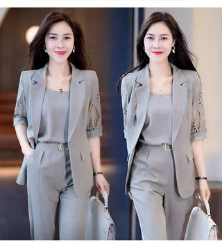 Women's Pants Suit Office Set blazer Alodia Store
