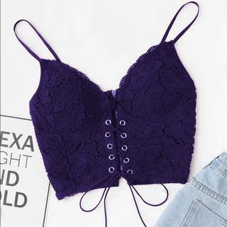 Strap Vest Zip Back Camisole Push Up Bralet Alodia Store