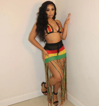 Bodyconclothes Colorful Hand Crochet Two Piece Set Alodia Store