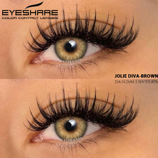 EYESHARE 1 Pair Natural Color Lens Eyes Yearly Color Contact Lenses for Eyes Beauty Contact Lenses Eye Cosmetic Color Lens Eyes Alodia Store