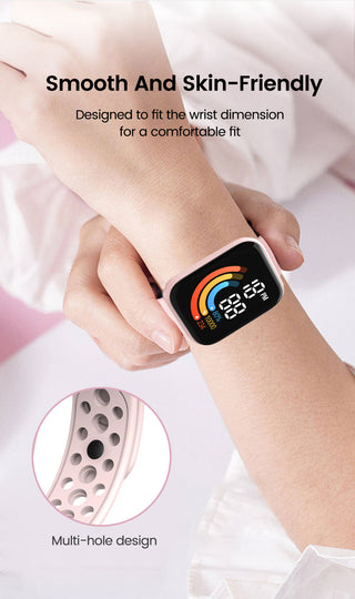 Child Watch Ultra Light LED Digital Watch for Kids Boy Girl Sports Military Silicone Wristband Electronic Clock relogio infantil Alodia Store