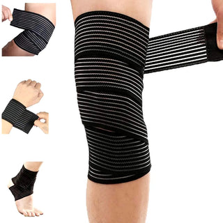 1Pcs Elastic Compression Knee Bandages Fitness Pressurized Straps for Gym Weight Lifting Squats Leg Compression Training Wraps Alodia Store