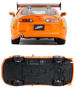 Fast and Furious Brian’s 1995 Toyota Supra High Simulation Diecast Metal Alloy Model Car kids Toy Gift Collection Alodia Store