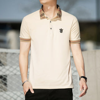 100% Cotton Breathable Brand Polo Shirts Men's Clothing Summer Tops Short Sleeve Casual Cotton Luxury Quality Fashion Clothes alodia store