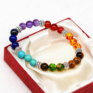 Align Yourself 7 Chakra Healing Crystals Bracelet ALODIA STORE