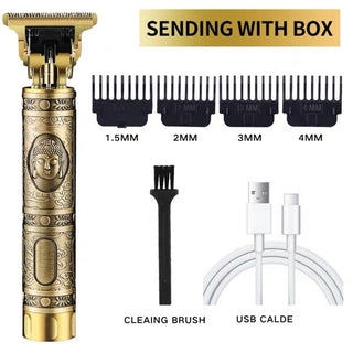 Men's Beard Hair Clipper Designer Random Electric Professional ALODIA STORE