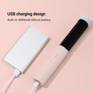 2-in-1 Wireless Curler Straightener ALODIA STORE