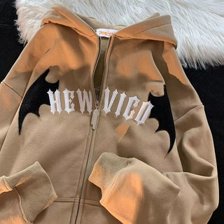 Bat Wing Devil Horn Hoodies ALODIA STORE