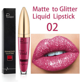 18 Colors Long Lasting Matte Glitter Liquid Shiny Lip Gloss ALODIA STORE
