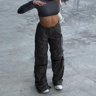 Button Low Waist Women's Denim Pants ALODIA STORE