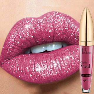 18 Colors Long Lasting Matte Glitter Liquid Shiny Lip Gloss ALODIA STORE