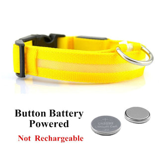 Adjustable LED Glowing Pet Collar ALODIA STORE