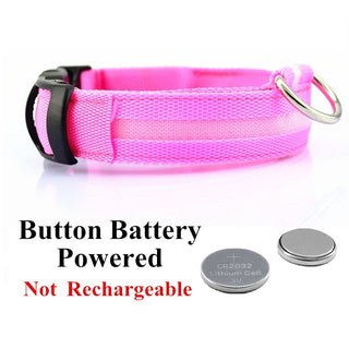 Adjustable LED Glowing Pet Collar ALODIA STORE