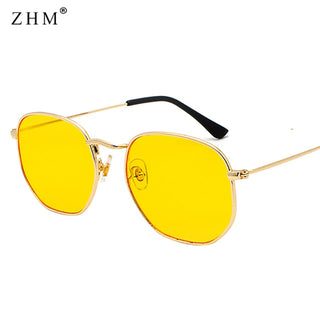 Metal Frame Pilot Mirror Sunglasses ALODIA STORE