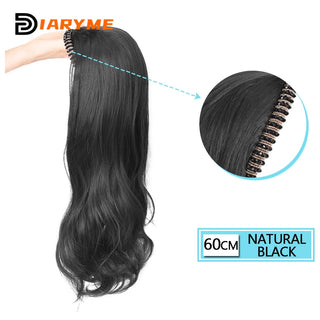 DM Headband Wig Synthetic Long Wavy Hair Wigs With Headband Cosplay Wig Female Natural Heat Resistant Half Hair Wig For Women ALODIA STORE