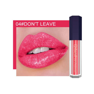 QIBEST 12 Colors Shimmer Liquid Lipstick Diamond Lip gloss Cosmetic Lip Tint Glitter Waterproof Moisturizer Makeup Lip Gloss ALODIA STORE