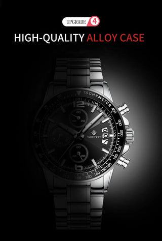 WISHDOIT New Fashion Men's Watch Top Luxury Brand Watch 30m Waterproof Luminous Stainless Steel Men's Watch Reloj hombre ALODIA STORE